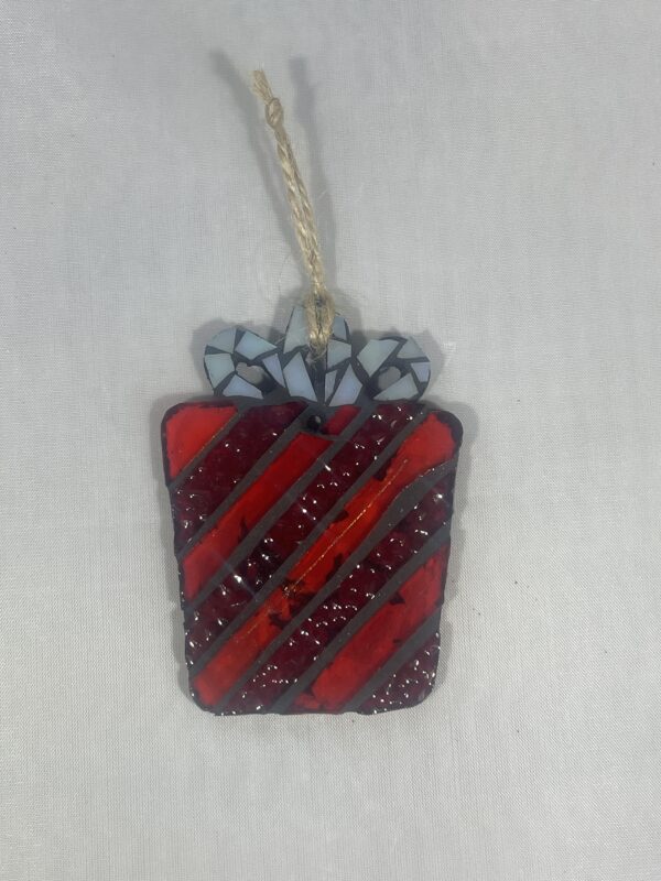 Present Ornament (Diagonal Stripes)