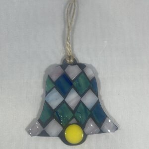Bell Ornament (Green/Light Purple)