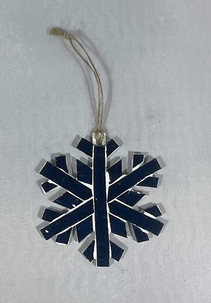 Snowflake Ornament (Dark Blue)