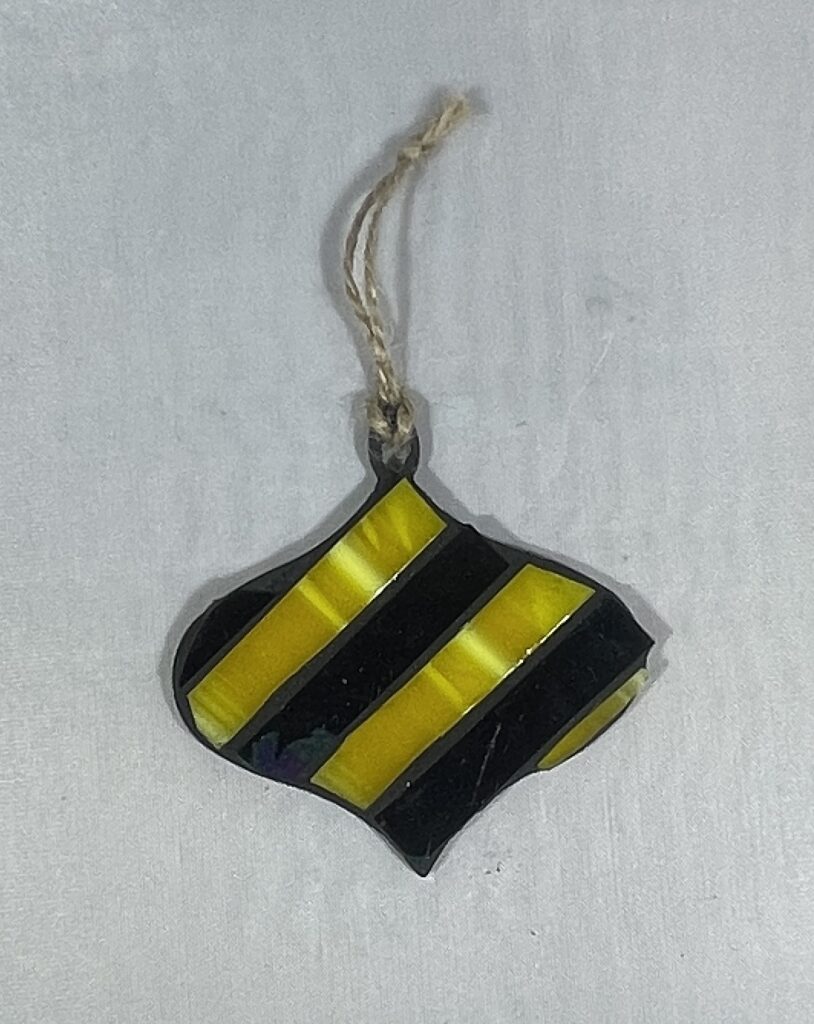 Striped Ornament (Black/Yellow)