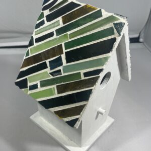 Green Striped Birdhouse
