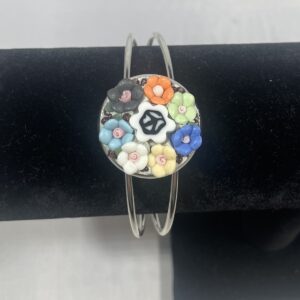 Micro Mosaic Bracelet - Peace Flowers