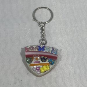 Micro Mosaic Keychain - Heart