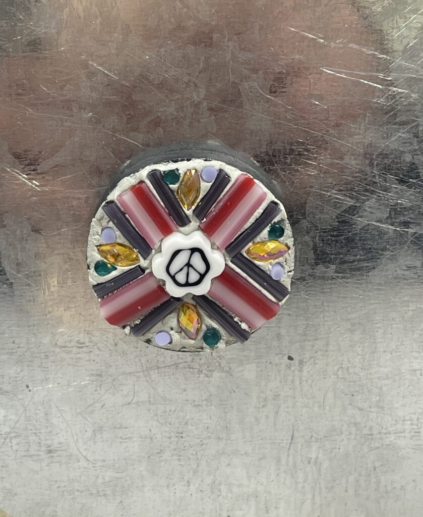 Micro Mosaic Magnet - Peace