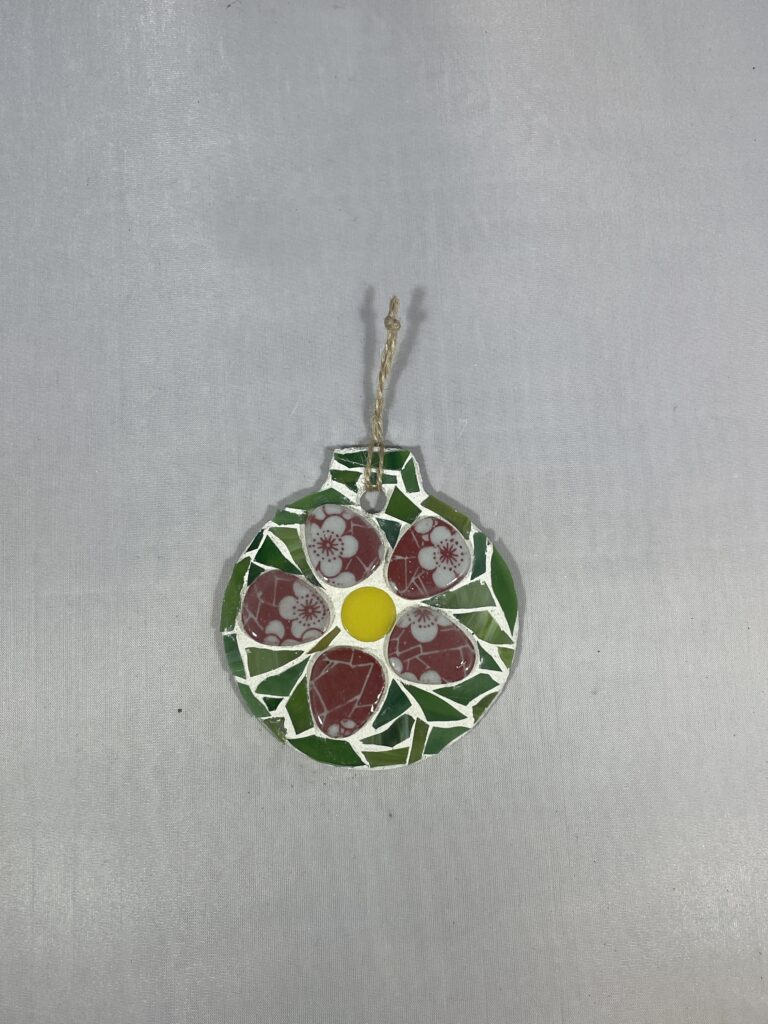 Pink Flower Ornament